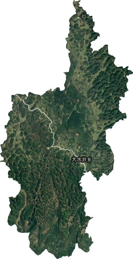 大水井乡卫星图