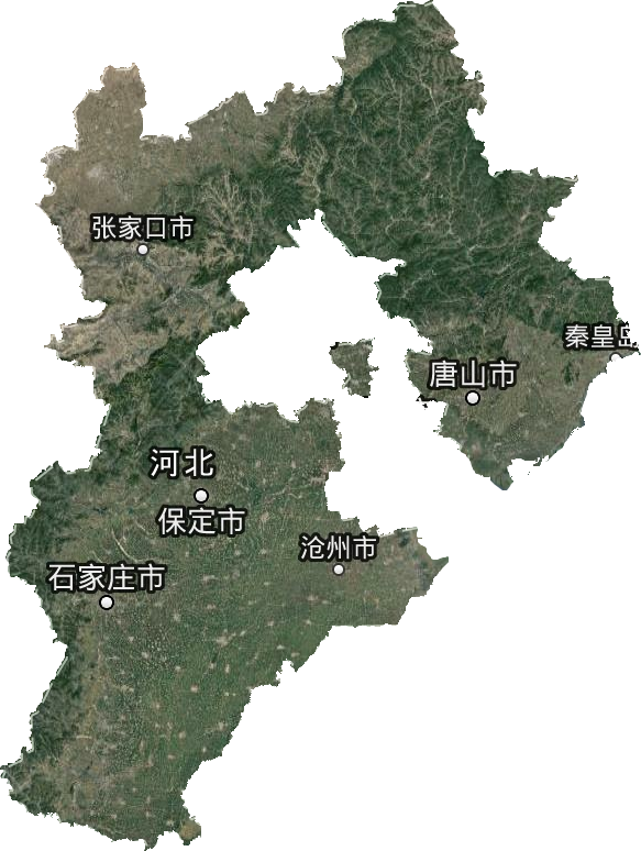 河北省卫星图