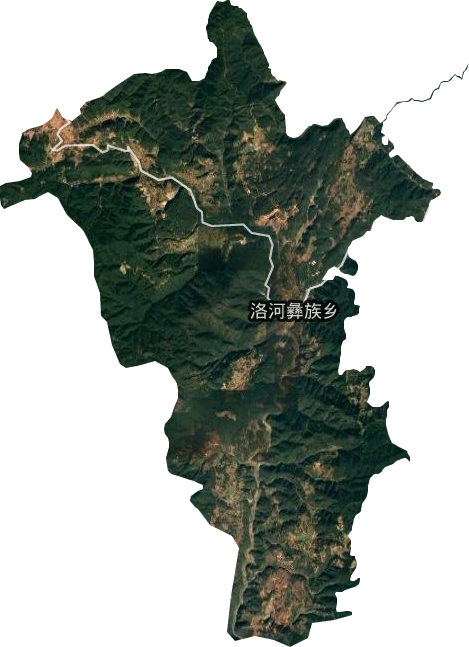 洛河乡卫星图