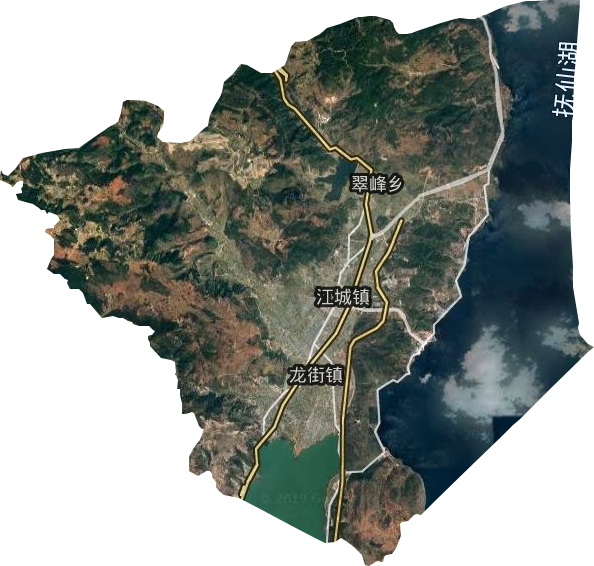 江城镇卫星图