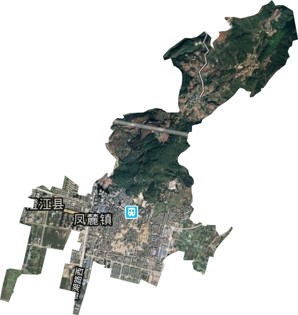 凤麓街道卫星图