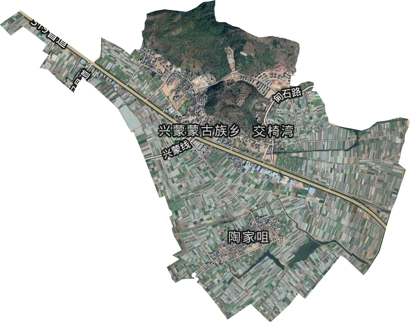兴蒙乡卫星图
