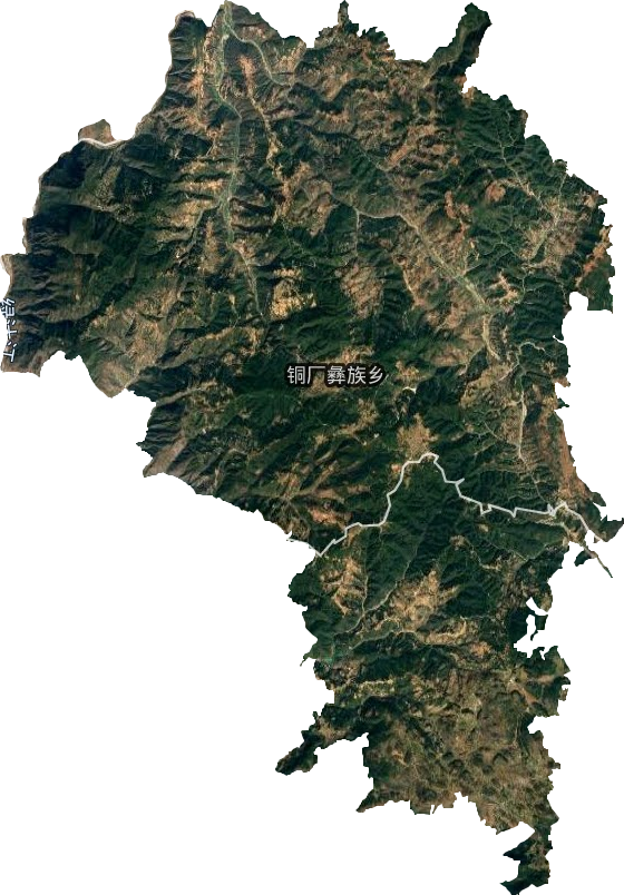 铜厂彝族乡卫星图