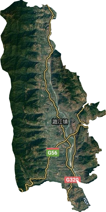 潞江镇卫星图