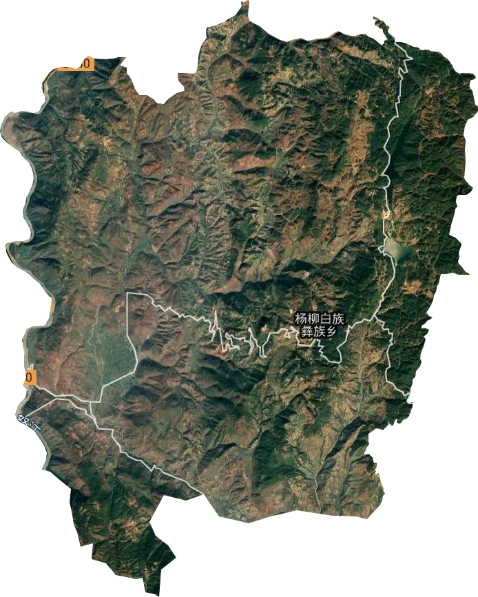 杨柳白族彝族乡卫星图