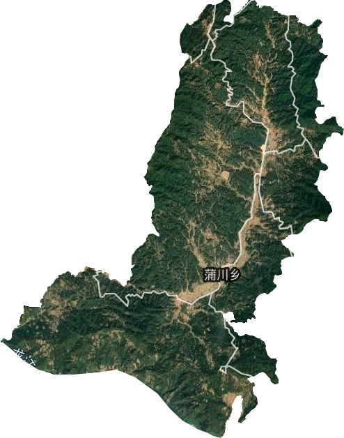 蒲川乡卫星图