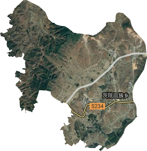 茨院回族乡卫星图