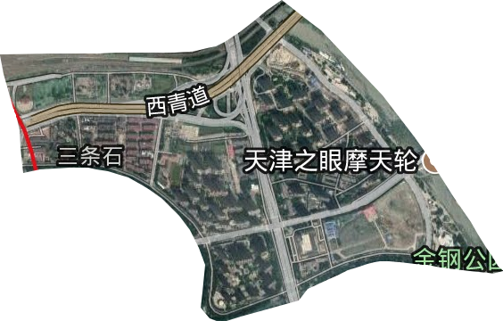 三条石街道卫星图