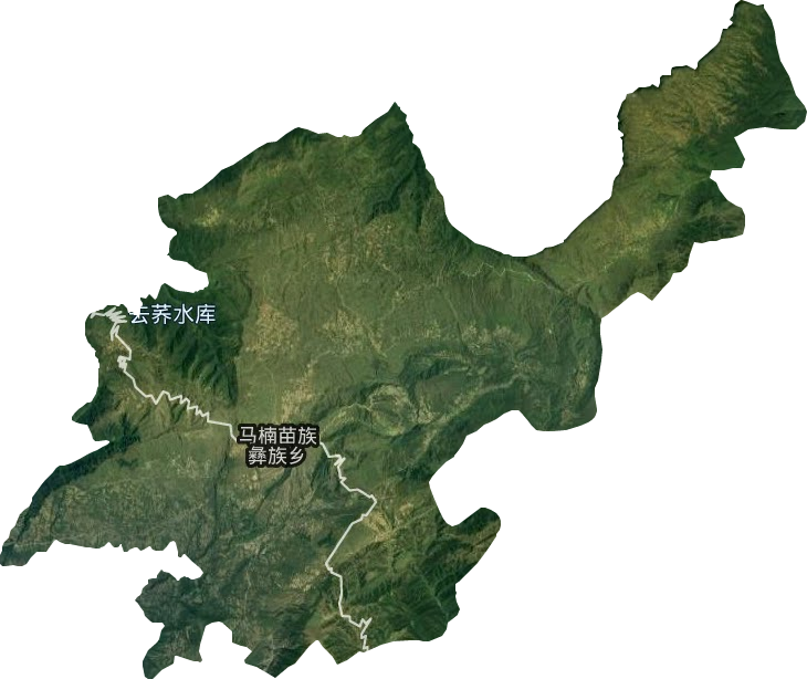 马楠苗族彝族乡卫星图