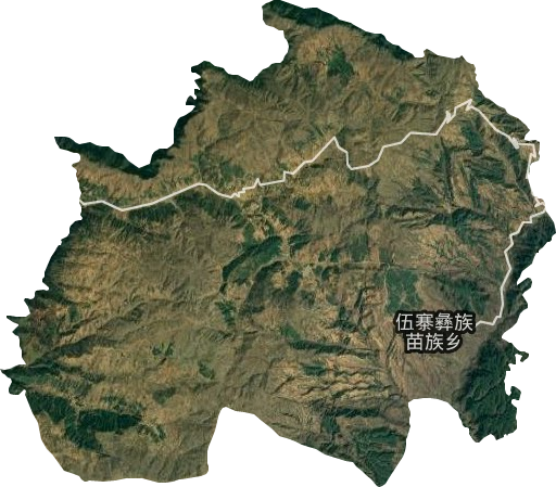 伍寨彝族苗族乡卫星图