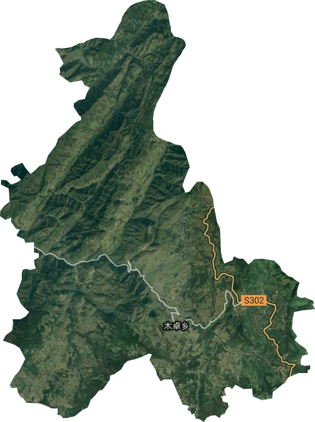 木卓镇卫星图