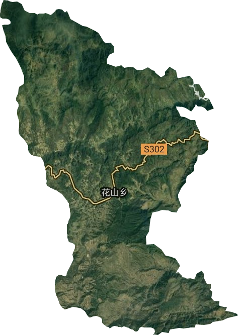 花山乡卫星图