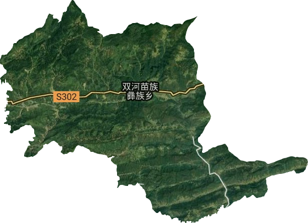 双河苗族彝族乡卫星图