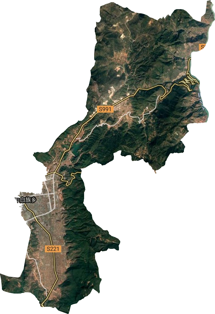 金山白族乡卫星图