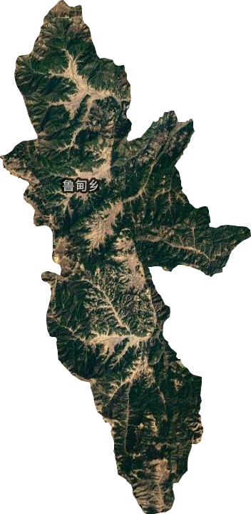 鲁甸乡卫星图