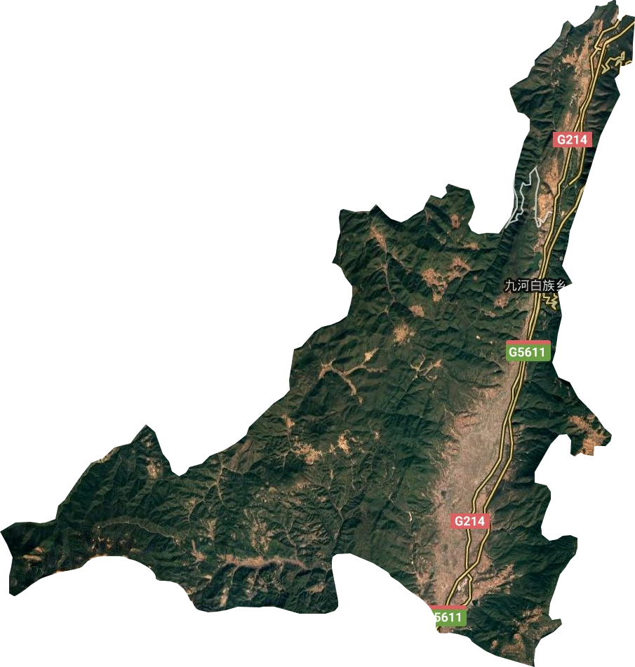 九河白族乡卫星图
