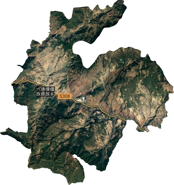 六德傈僳族彝族乡卫星图