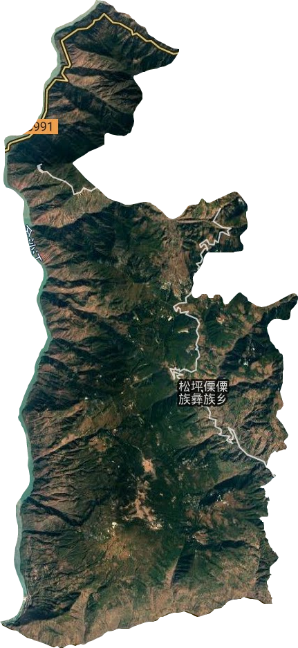 松坪傈僳族乡卫星图