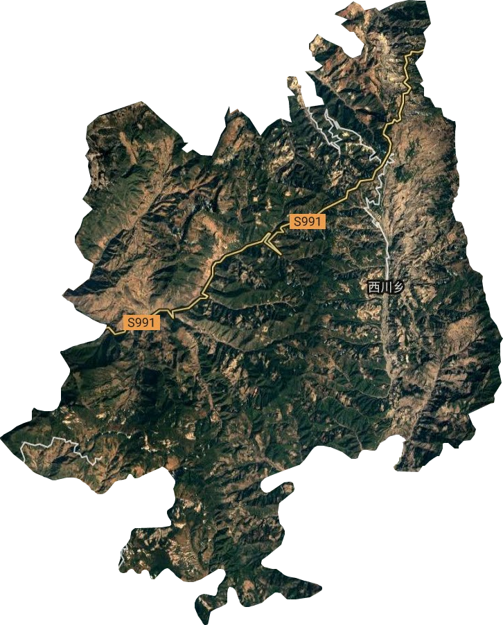 西川乡卫星图