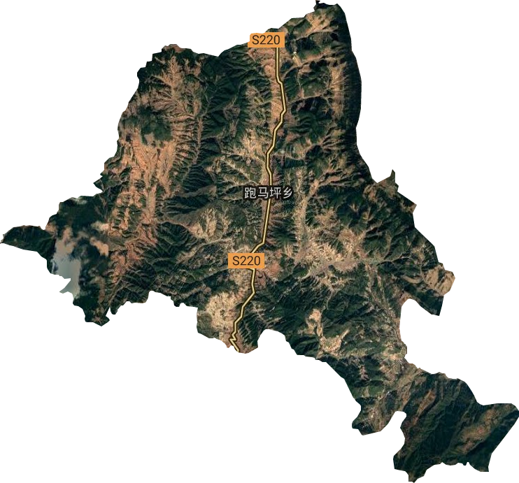 跑马坪乡卫星图