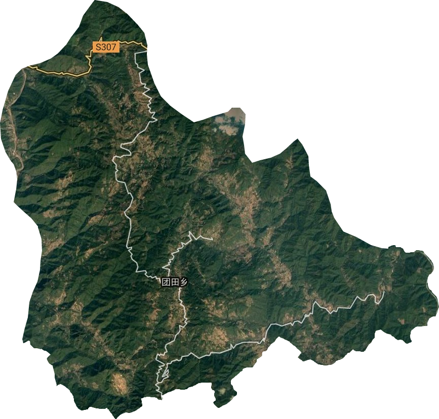 团田镇卫星图