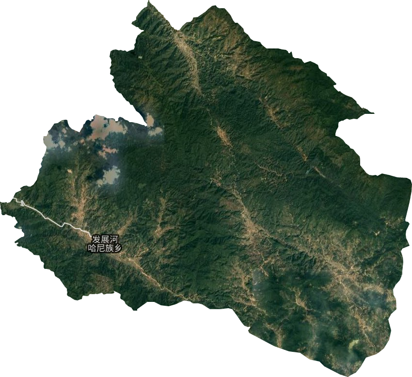 发展河哈尼族乡卫星图