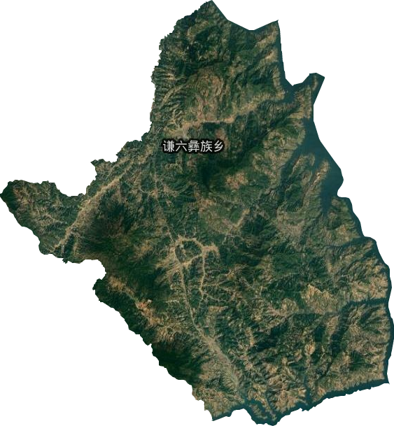 谦六彝族乡卫星图