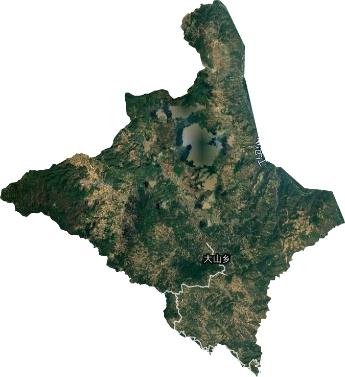 大山乡卫星图