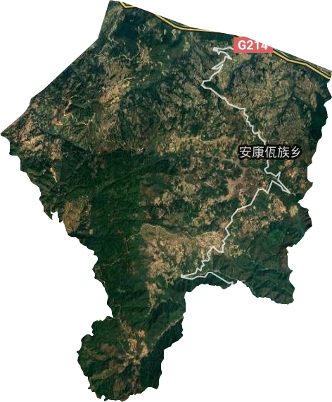 安康佤族乡卫星图