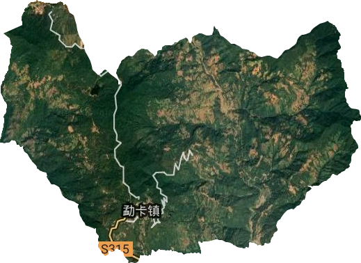 勐卡镇卫星图