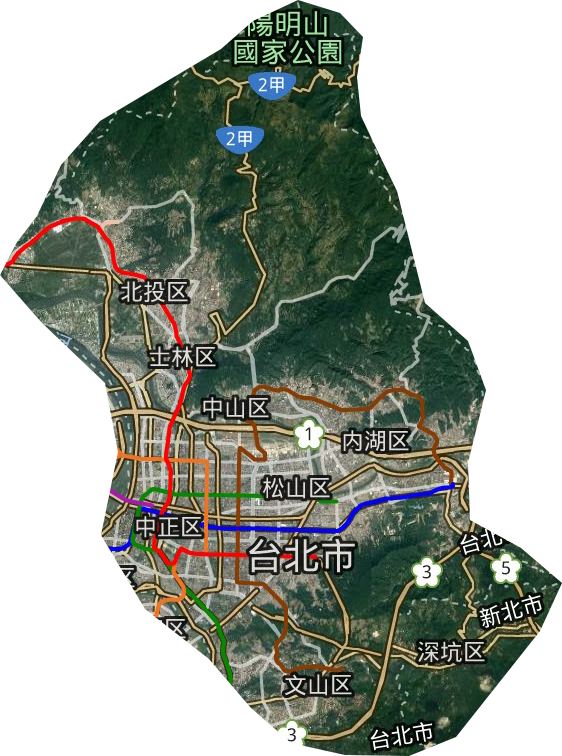 台北市卫星图