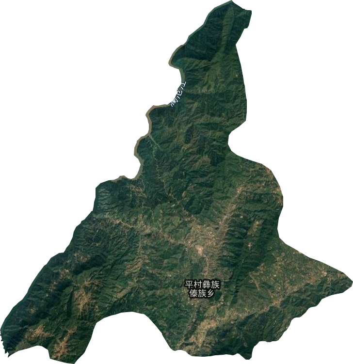 平村乡卫星图