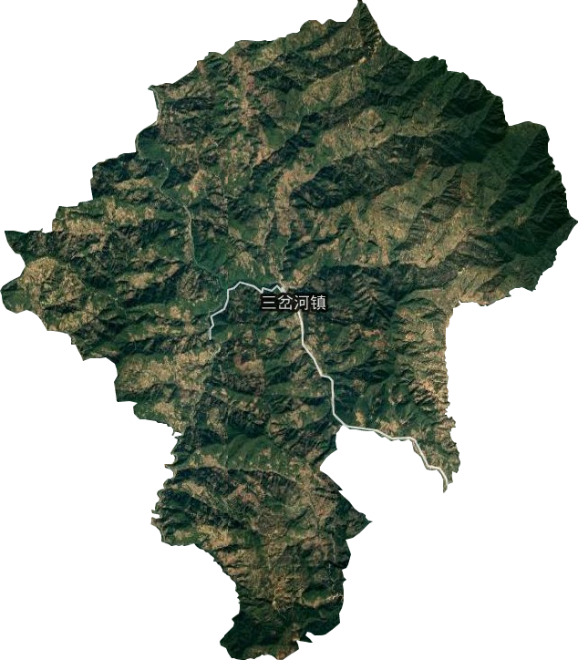 三岔河镇卫星图