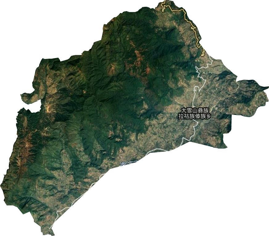 大雪山乡卫星图
