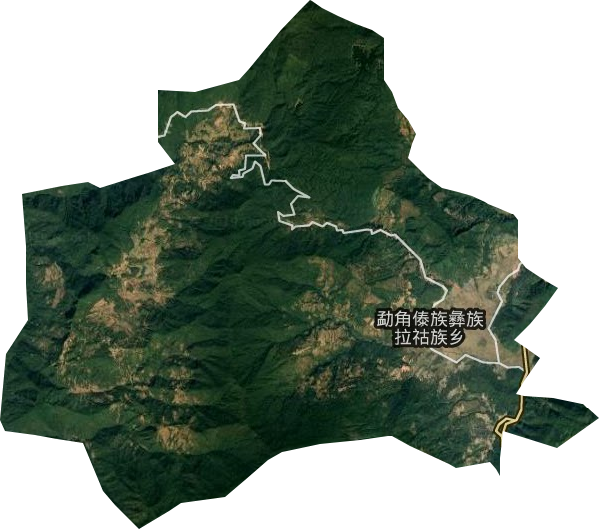 勐角乡卫星图