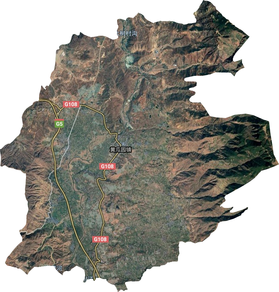 黄瓜园镇卫星图