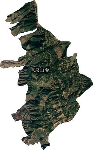 凉山乡卫星图