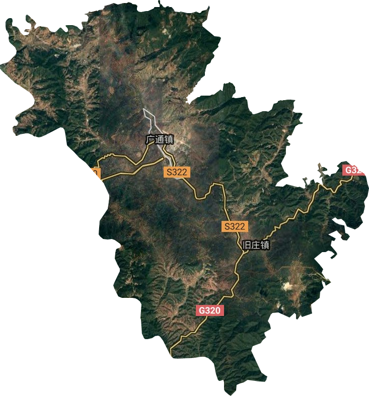 广通镇卫星图