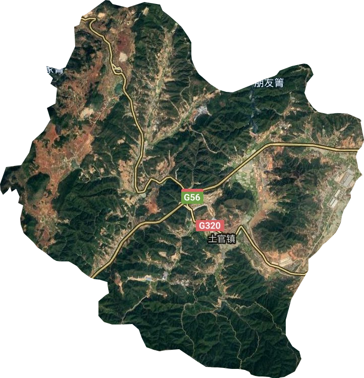 土官镇卫星图