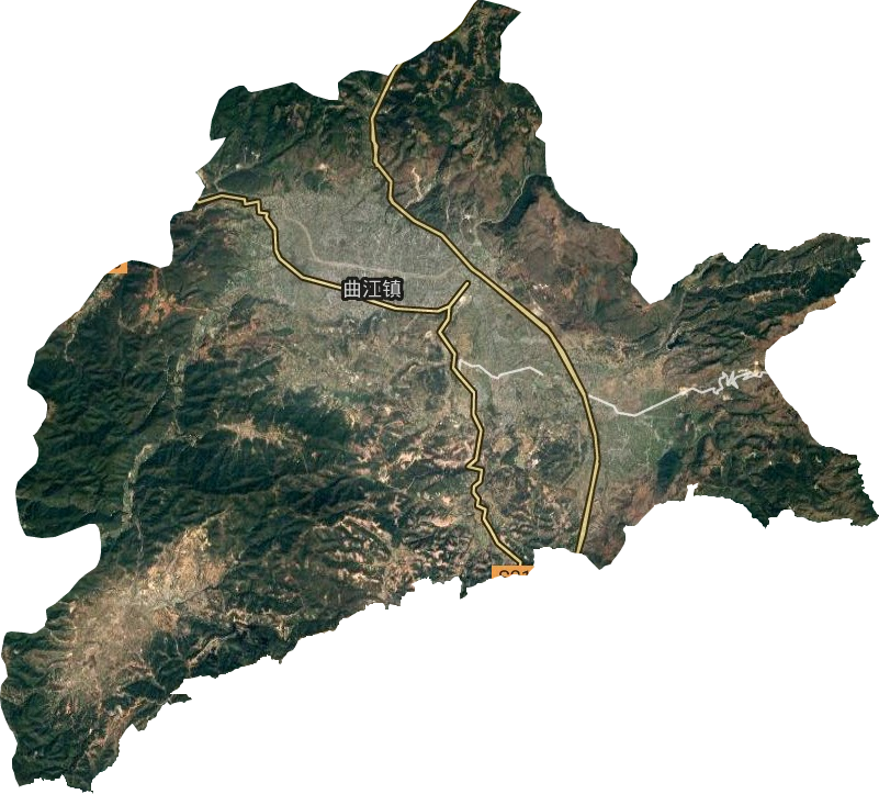 曲江镇卫星图