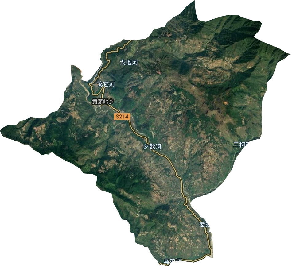 黄茅岭乡卫星图