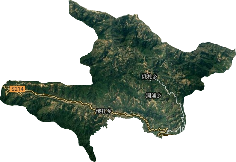 俄扎乡卫星图