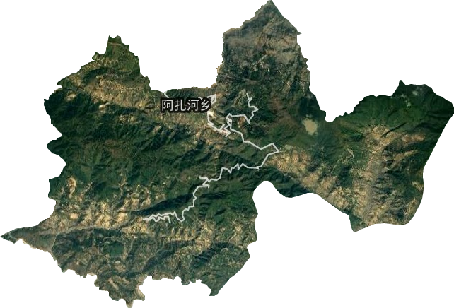 阿扎河乡卫星图