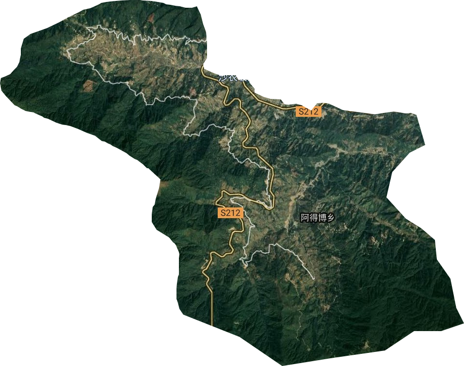 阿得博乡卫星图