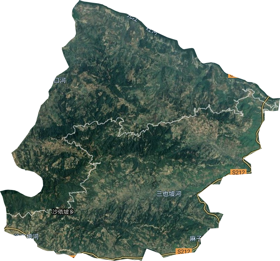 沙依坡乡卫星图
