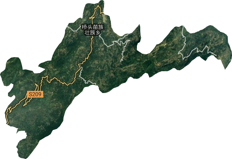 桥头苗族壮族乡卫星图