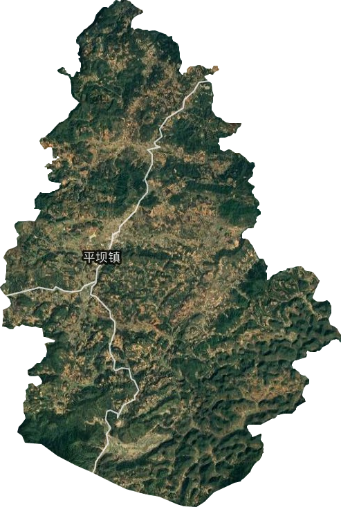 平坝镇卫星图