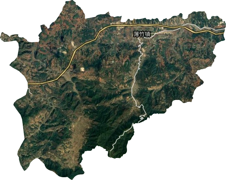 薄竹镇卫星图