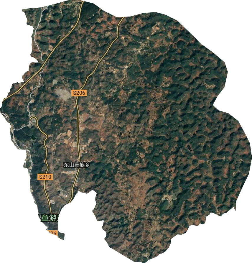 东山彝族乡卫星图