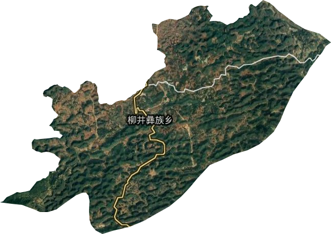 柳井彝族乡卫星图